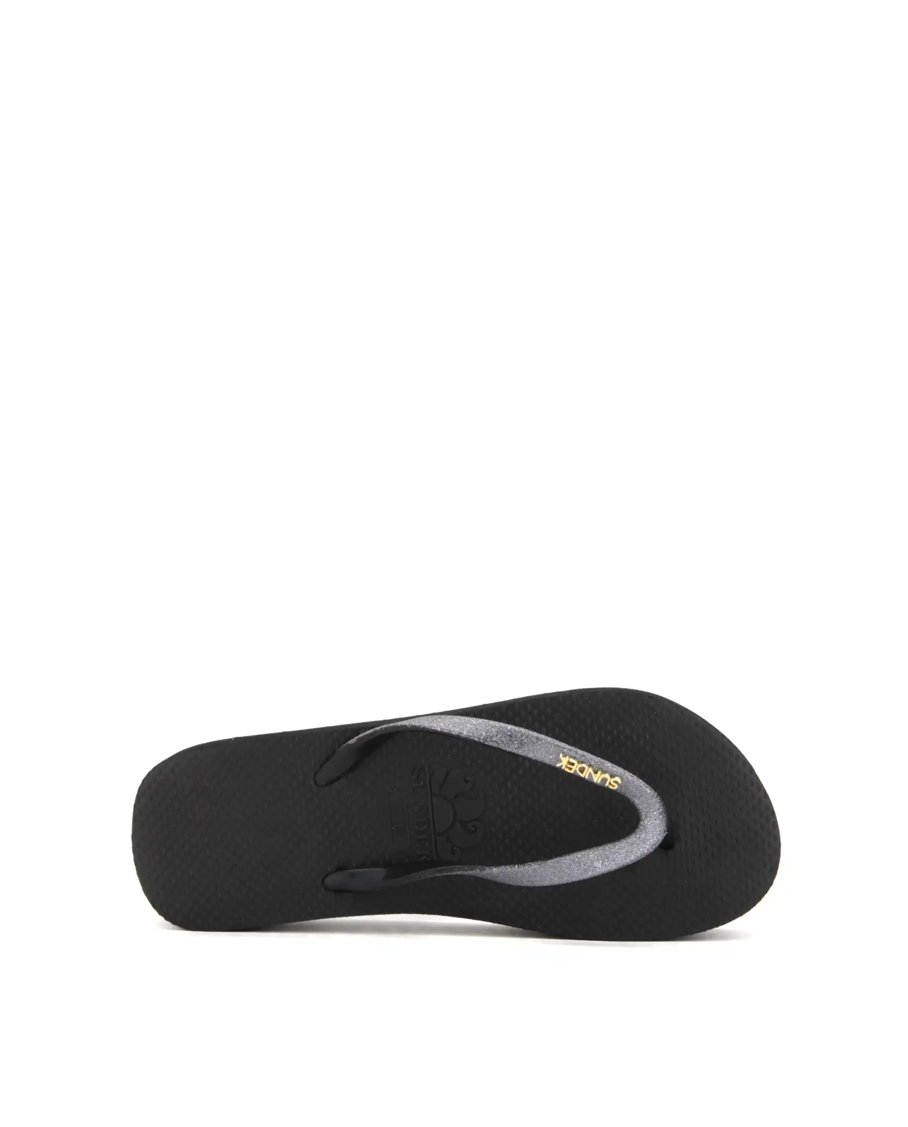 SUNDEK SUNDEK GLITTER FLIP FLOP NERO NERO