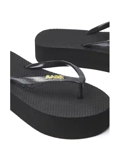 SUNDEK SUNDEK GLITTER FLIP FLOP NERO NERO