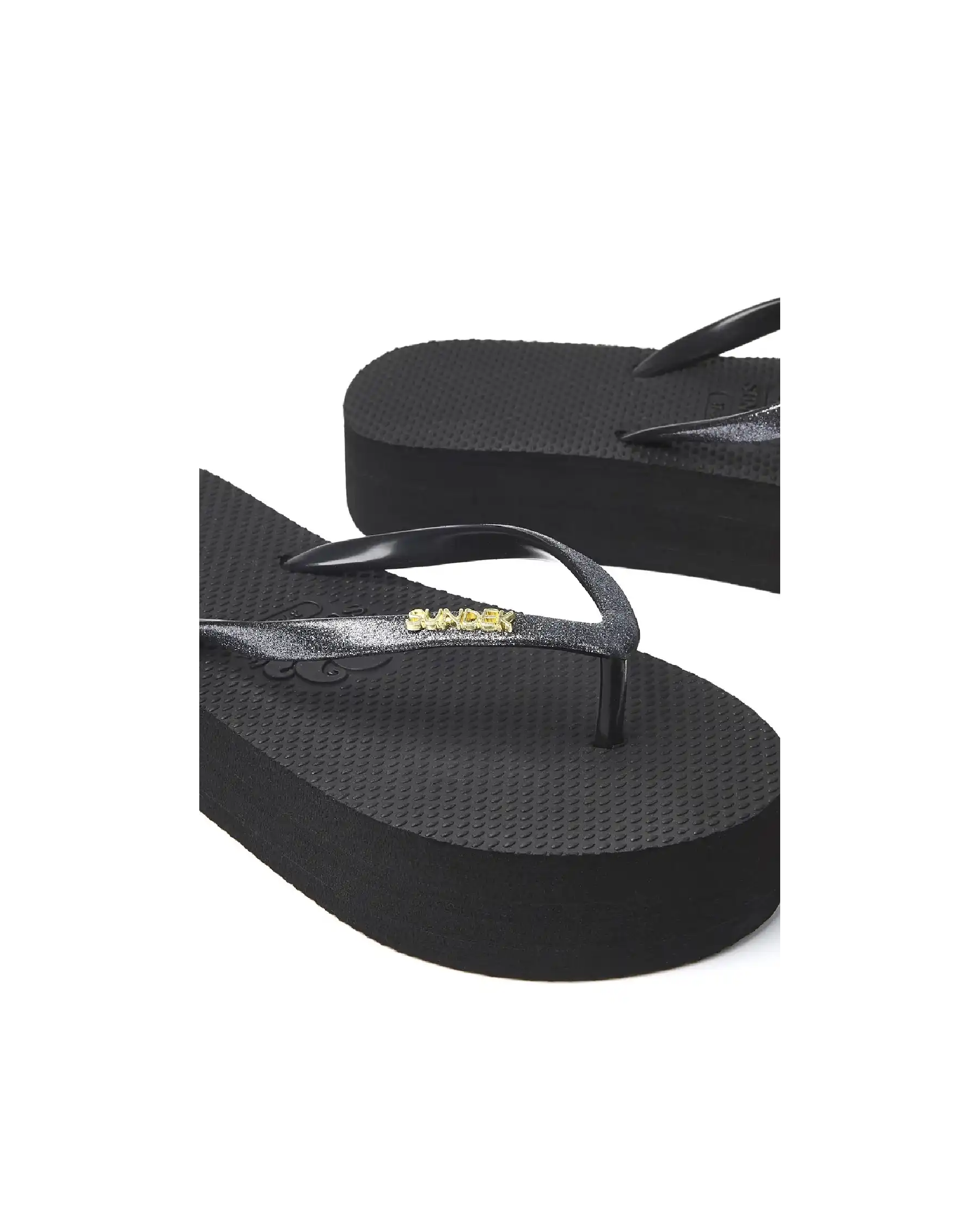 SUNDEK SUNDEK GLITTER FLIP FLOP NERO NERO