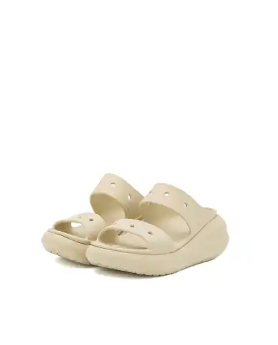 CROCS CROCS CIABATTE CLASSIC CRUSH BEIGE BEIGE