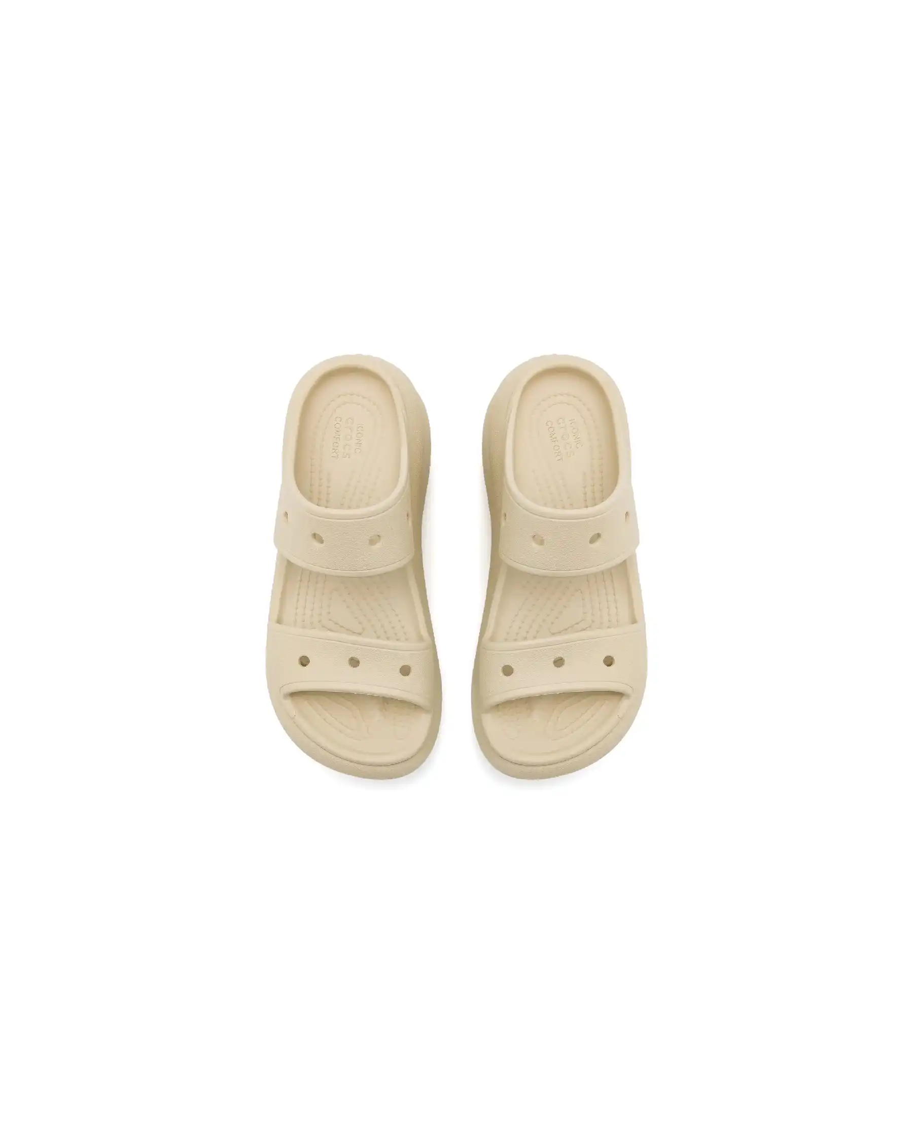 CROCS CROCS CIABATTE CLASSIC CRUSH BEIGE BEIGE