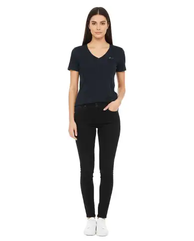 SUN 68 SUN 68 T-SHIRT V NECK PIQUET BLU BLU