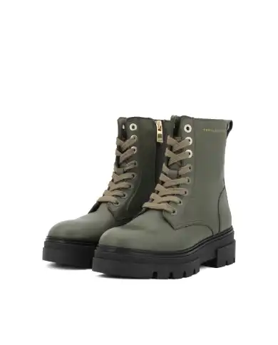 TOMMY HILFIGER TOMMY HILFIGER ANFIBI VERDE VERDE