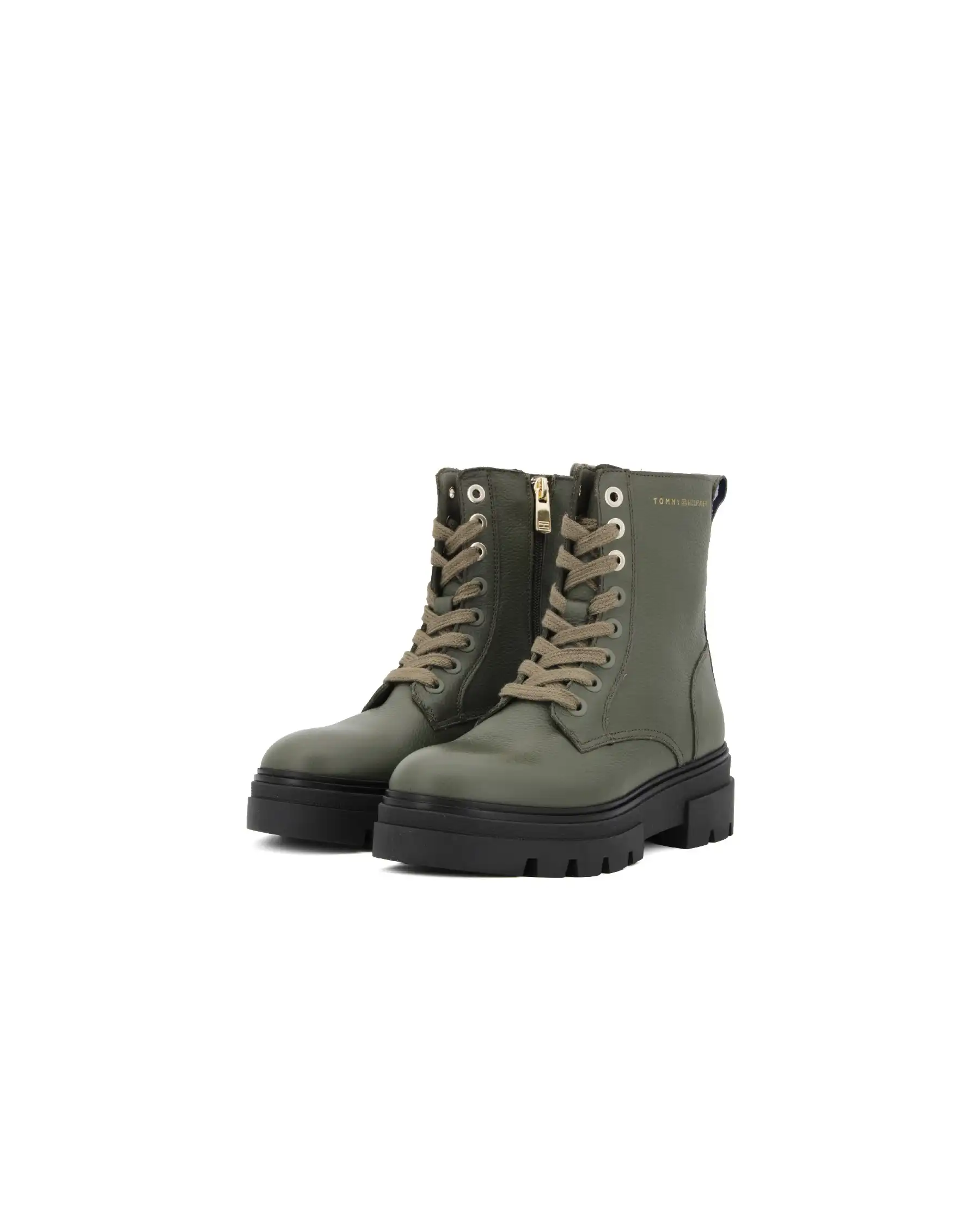 TOMMY HILFIGER TOMMY HILFIGER ANFIBI VERDE VERDE