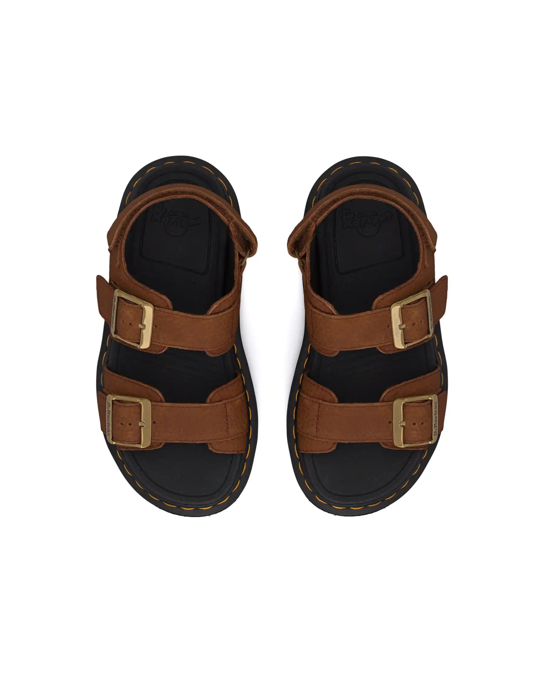 DR. MARTENS DR. MARTENS SANDALI ZEBZAG MARRONE MARRONE
