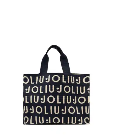 LIU JO LIU JO BORSA KNITTED LOGO BLU BLU
