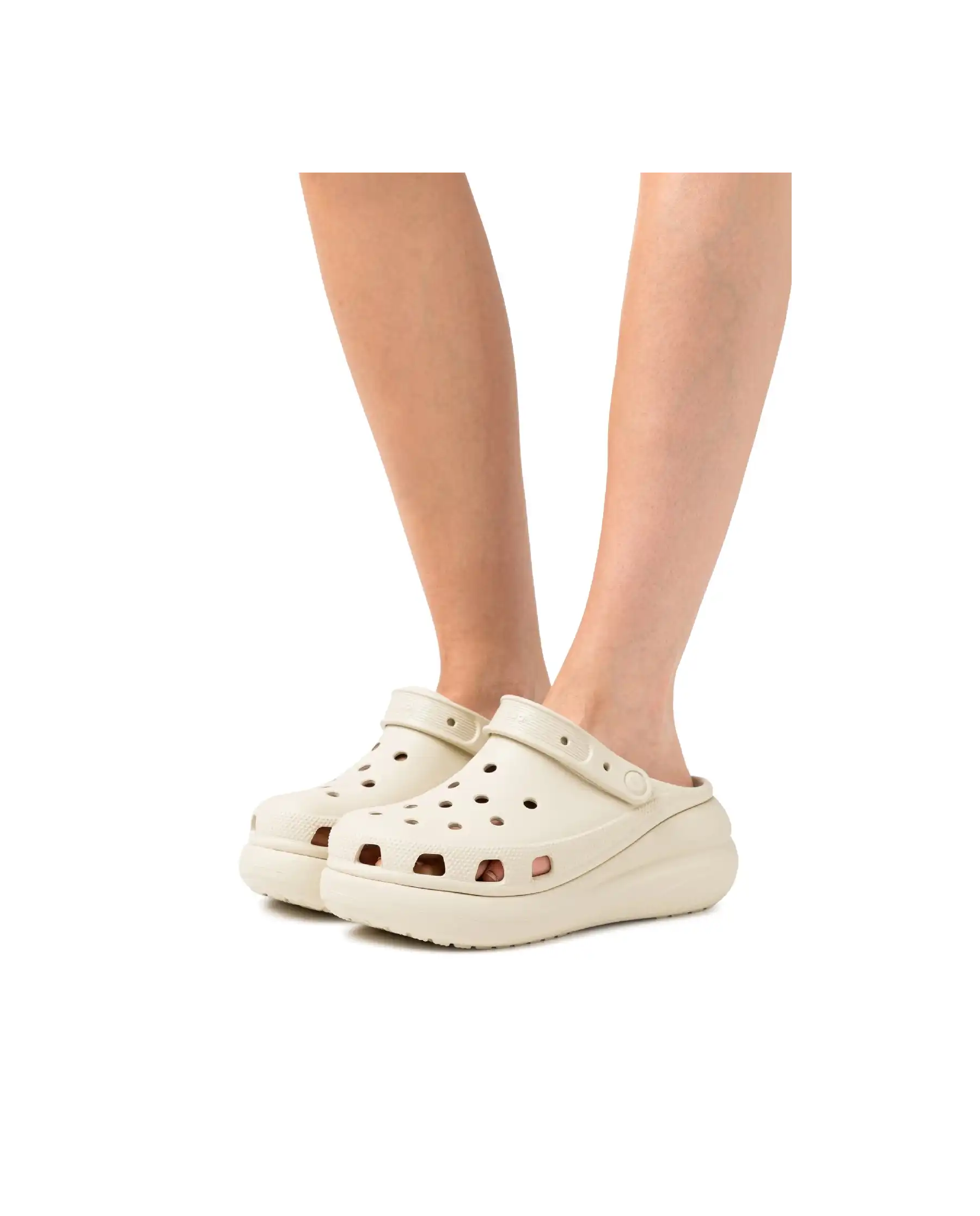 CROCS CROCS SABOT CLASSIC CRUSH BEIGE BEIGE