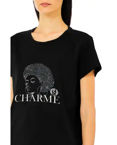 LIU JO LIU JO T-SHIRT NERO NERO