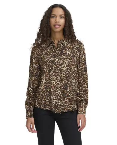 ICHI ICHI CAMICIA EZONA LEOPARDATO LEOPARDATO