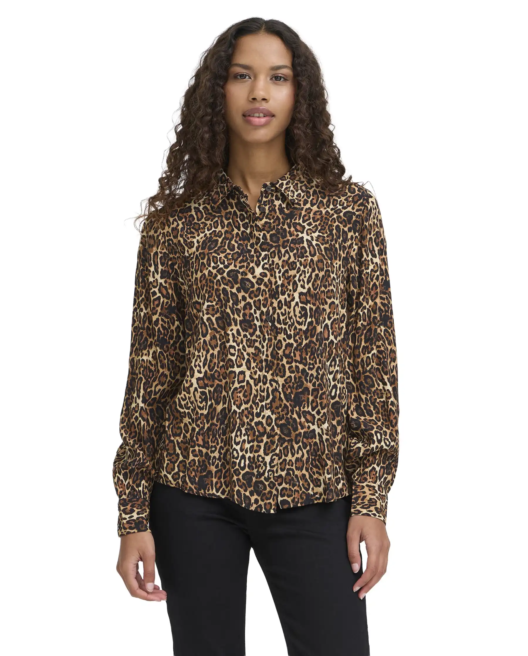 ICHI ICHI CAMICIA EZONA LEOPARDATO LEOPARDATO