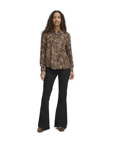 ICHI ICHI CAMICIA EZONA LEOPARDATO LEOPARDATO