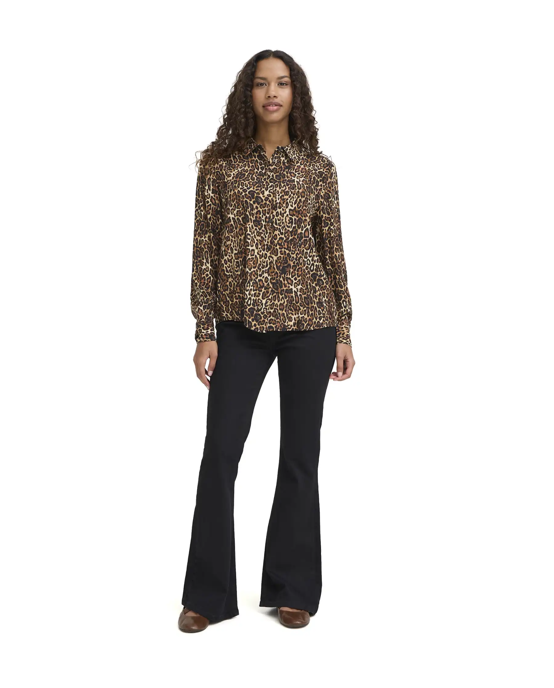ICHI ICHI CAMICIA EZONA LEOPARDATO LEOPARDATO