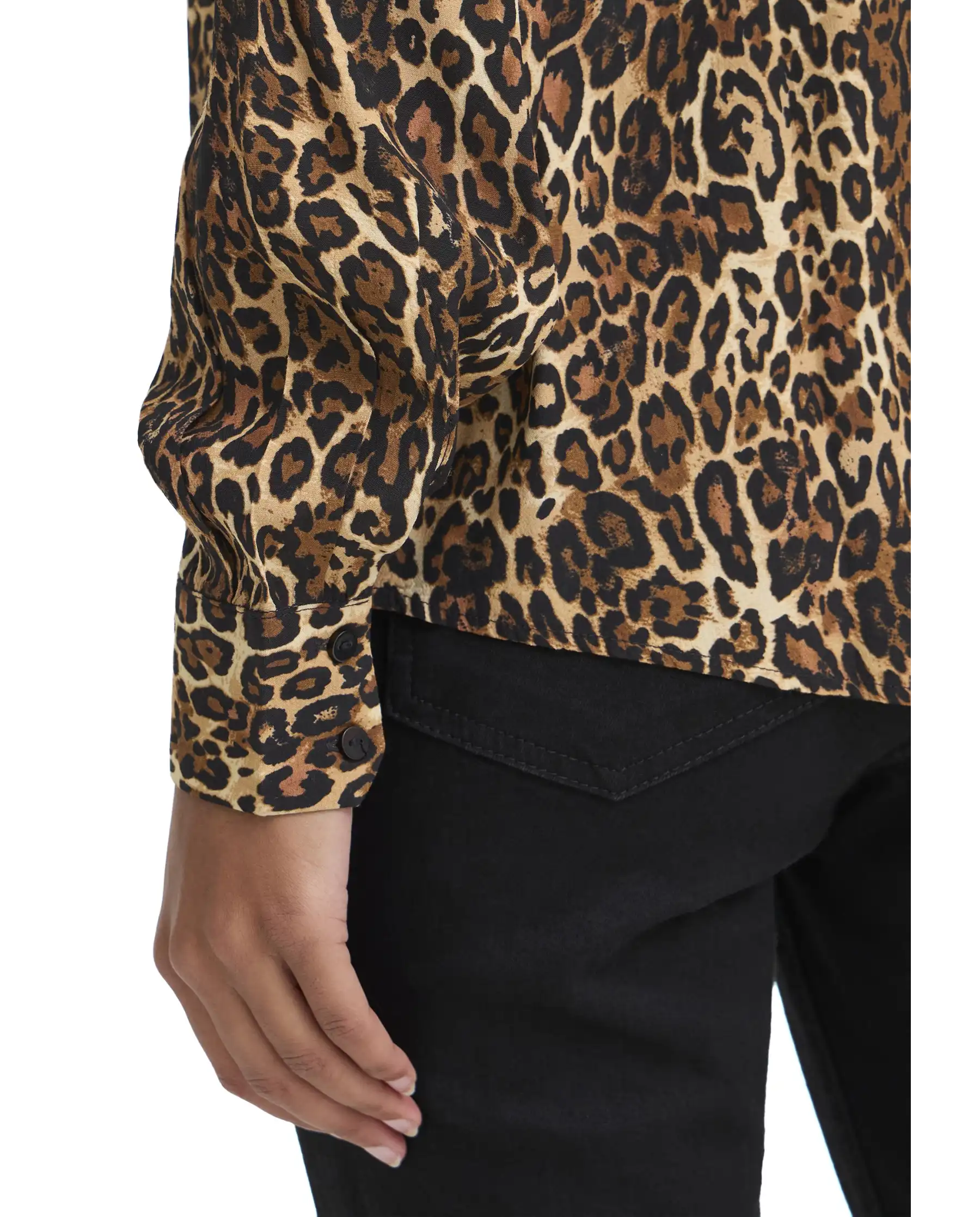 ICHI ICHI CAMICIA EZONA LEOPARDATO LEOPARDATO