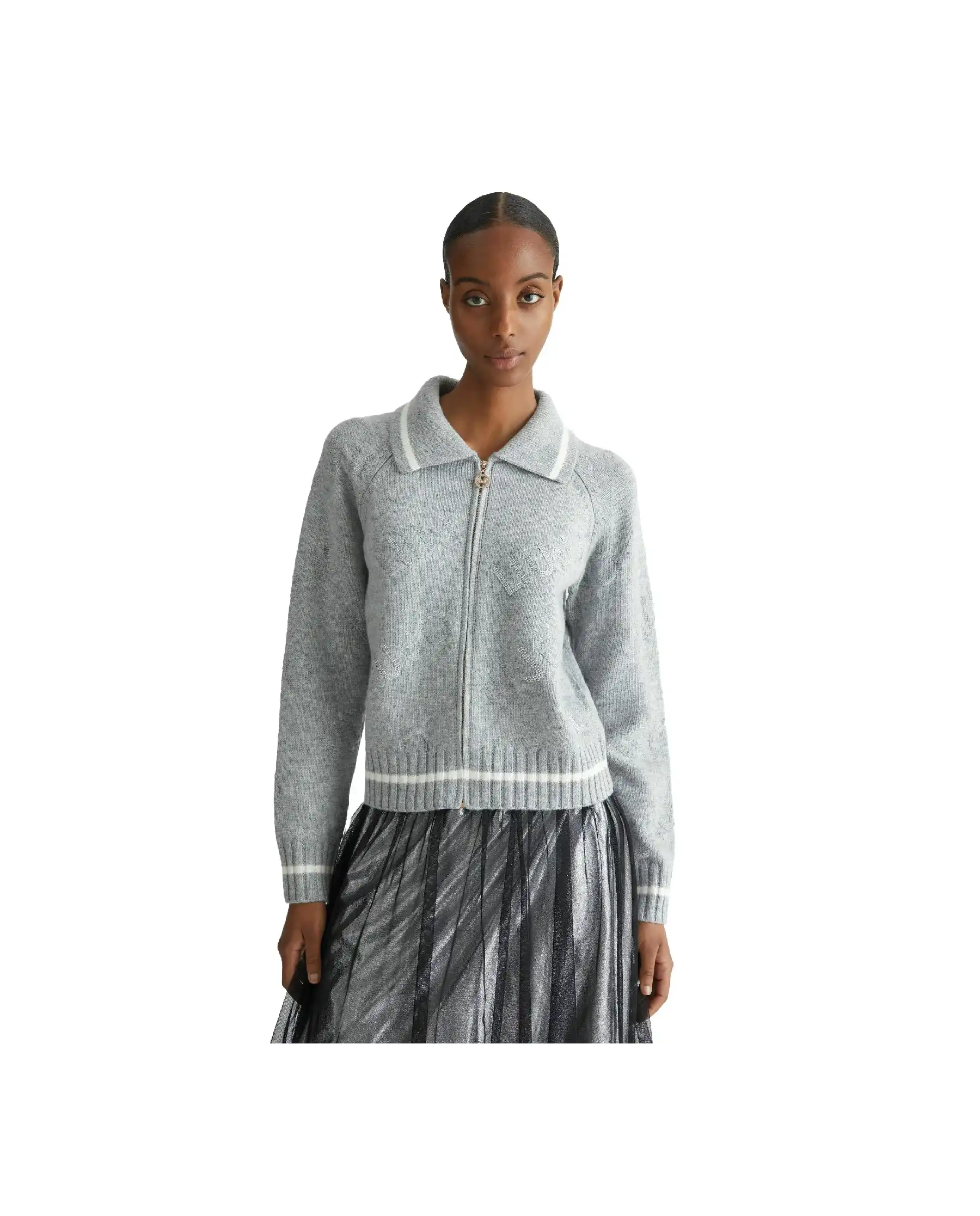 LIU JO LIU JO CARDIGAN GRIGIO GRIGIO